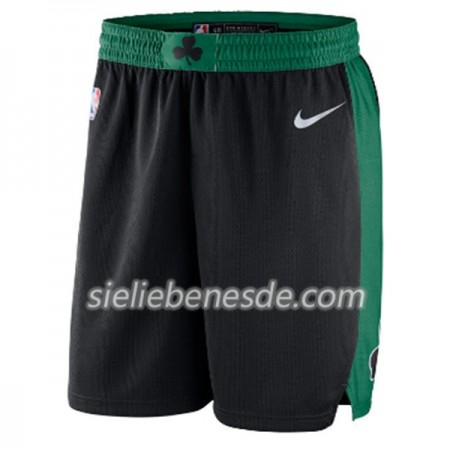 Boston Celtics Schwarz Nike Herren Kurze Hose Swingman